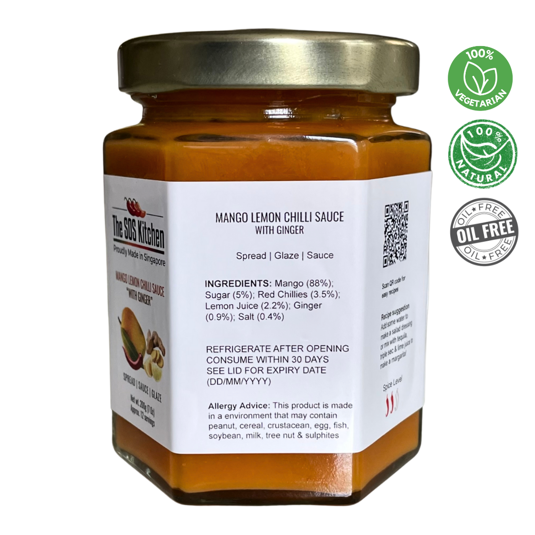Mango Lemon Chilli Sauce with Ginger