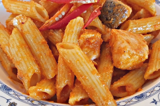 Harissa Salmon Pasta