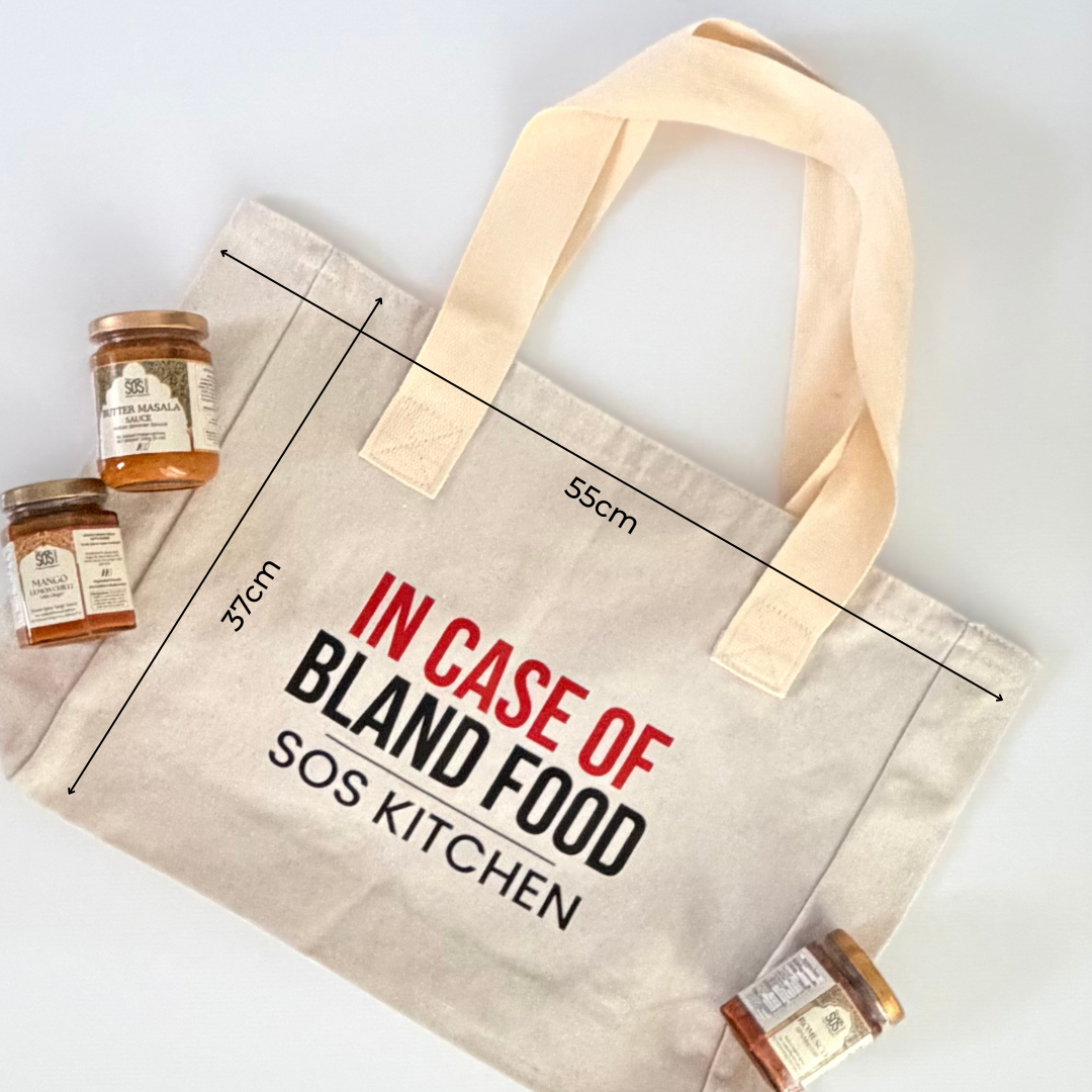 In Case of Bland Food Market Tote