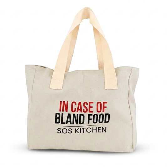 In Case of Bland Food Market Tote
